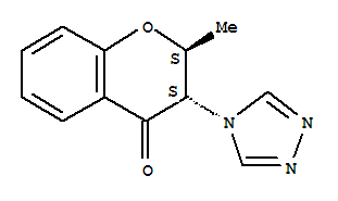 4H-1-benzopyran-4-one,2,3-dihydro-2-methyl-3-(4h-1,2,4-triazol-4-yl)-,(2r,3r)-rel-(9ci) Structure,810692-82-1Structure