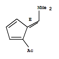 Ethanone, 1-[5-[(dimethylamino)methylene]-1,3-cyclopentadien-1-yl]-, (e)- Structure,81158-08-9Structure