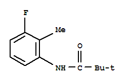 Propanamide, n-(3-fluoro-2-methylphenyl)-2,2-dimethyl-(9ci) Structure,811810-61-4Structure