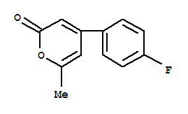 (9ci)-4-(4-氟苯基)-6-甲基-2H-吡喃-2-酮结构式_811862-80-3结构式