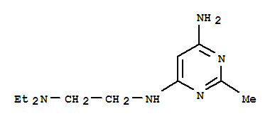 (4CI)-4-氨基-6-(2-二乙基氨基乙基氨基)-2-甲基嘧啶结构式_811868-32-3结构式