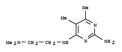 Pyrimidine, 2-amino-4-(2-dimethylaminoethylamino)-5,6-dimethyl- (4ci) Structure,811945-79-6Structure