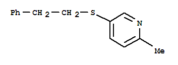 Pyridine, 2-methyl-5-[(2-phenylethyl)thio]-(9ci) Structure,812637-24-4Structure