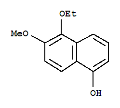 (9ci)-5-乙氧基-6-甲氧基-1-萘酚结构式_812646-82-5结构式