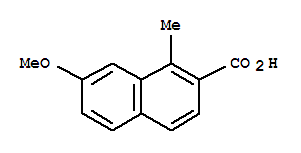 (9ci)-7-甲氧基-1-甲基-2-萘羧酸结构式_812690-20-3结构式