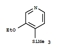 (9CI)-3-乙氧基-4-(三甲基甲硅烷基)-吡啶结构式_81376-87-6结构式