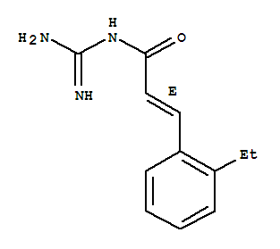 (2e)-(9ci)-n-(氨基亚氨基甲基)-3-(2-乙基苯基)-2-丙酰胺结构式_815585-26-3结构式