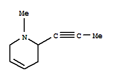 (9CI)-1,2,3,6-四氢-1-甲基-2-(1-丙炔)-吡啶结构式_81585-26-4结构式