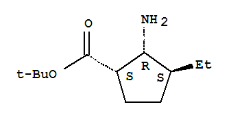 (1s,2r,3s)-(9ci)-2-氨基-3-乙基-环戊烷羧酸 1,1-二甲基乙酯结构式_816444-36-7结构式