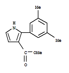 (9ci)-2-(3,5-二甲基苯基)-1H-吡咯-3-羧酸甲酯结构式_816458-07-8结构式