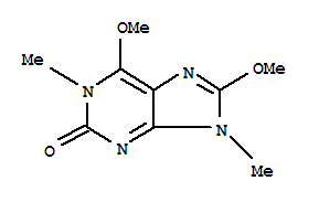 2H-purin-2-one,1,9-dihydro-6,8-dimethoxy-1,9-dimethyl-(9ci) Structure,817631-47-3Structure