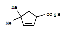 2-Cyclopentene-1-carboxylic acid, 4,4-dimethyl-(9ci) Structure,81888-03-1Structure