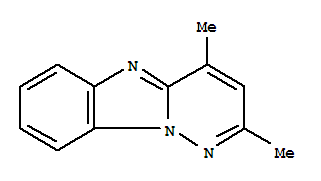 (9CI)-2,4-二甲基-吡嗪并[1,6-a]苯并咪唑结构式_81889-93-2结构式