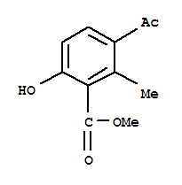 (9ci)-3-乙酰基-6-羟基-2-甲基-苯甲酸甲酯结构式_819052-32-9结构式