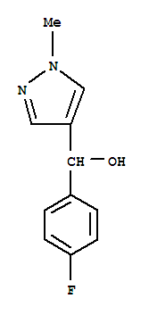 1H-pyrazole-4-methanol,alpha-(4-fluorophenyl)-1-methyl-(9ci)Structure,819065-81-1Structure 1H-pyrazole-4-methanol,alpha-(4-fluorophenyl)-1-methyl-(9ci) Structure,819065-81-1Structure