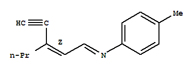 Benzenamine, n-[(2z)-3-ethynyl-2-hexenylidene]-4-methyl-(9ci) Structure,819081-64-6Structure