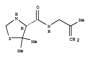 (4r)-(9ci)-5,5-二甲基-n-(2-甲基-2-丙烯基)-4-噻唑烷羧酰胺结构式_819083-88-0结构式