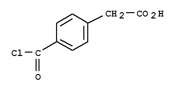 Benzeneacetic acid, 4-(chlorocarbonyl)-(9ci) Structure,81911-36-6Structure