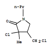 (9ci)-3-氯-4-(氯甲基)-3-甲基-1-丙基-2-吡咯烷酮结构式_819800-25-4结构式