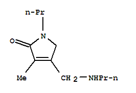 (9ci)-1,5-二氢-3-甲基-1-丙基-4-[(丙基氨基)甲基]-2H-吡咯-2-酮结构式_819800-31-2结构式