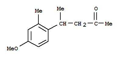 (9ci)-4-(4-甲氧基-2-甲基苯基)-2-戊酮结构式_819849-76-8结构式