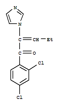 1-(2,4-二氯苯基)-2-(1H-咪唑-1-基)-2-戊烯-1-酮结构式_82013-24-9结构式