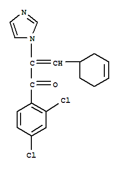 3-(3-环己烯-1-基)-1-(2,4-二氯苯基)-2-(1H-咪唑-1-基)-2-丙烯-1-酮结构式_82013-26-1结构式