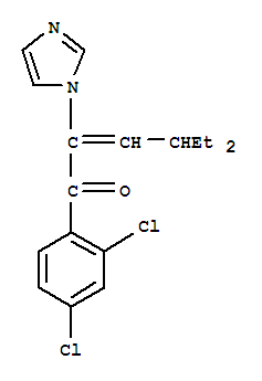 2-Hexen-1-one, 1-(2,4-dichlorophenyl)-4-ethyl-2-(1h-imidazol-1-yl)- Structure,82013-27-2Structure