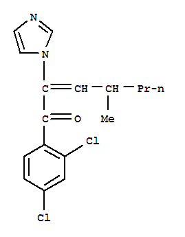 2-Hepten-1-one, 1-(2,4-dichlorophenyl)-2-(1h-imidazol-1-yl)-4-methyl- Structure,82013-29-4Structure