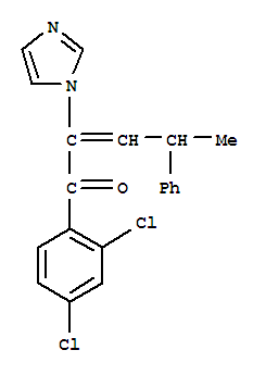 1-(2,4-二氯苯基)-2-(1H-咪唑-1-基)-4-苯基-2-戊烯-1-酮结构式_82013-32-9结构式