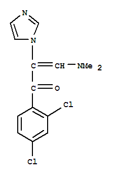 1-(2,4-二氯苯基)-3-(二甲基氨基)-2-(1H-咪唑-1-基)-2-丙烯-1-酮结构式_82013-34-1结构式