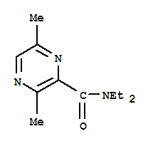 (9CI)-N,N-二乙基-3,6-二甲基-吡嗪羧酰胺结构式_820250-40-6结构式