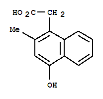 (9ci)-4-羟基-2-甲基-1-萘乙酸结构式_820258-42-2结构式