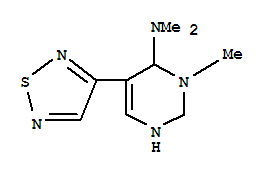 (9ci)-1,2,3,4-四氢-n,n,3-三甲基-5-(1,2,5-噻二唑-3-基)-4-嘧啶胺结构式_820973-06-6结构式