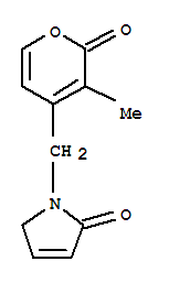 (9ci)-1,5-二氢-1-[(3-甲基-2-氧代-2H-吡喃-4-基)甲基]-2H-吡咯-2-酮结构式_820986-35-4结构式