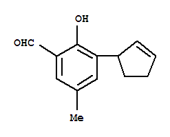 Benzaldehyde, 3-(2-cyclopenten-1-yl)-2-hydroxy-5-methyl-(9ci) Structure,821005-51-0Structure