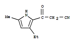 (9ci)-3-乙基-5-甲基--bta--氧代-1H-吡咯-2-丙腈结构式_821009-93-2结构式
