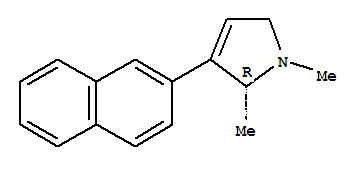 (2r)-(9ci)-2,5-二氢-1,2-二甲基-3-(2-萘)-1H-吡咯结构式_823178-89-8结构式