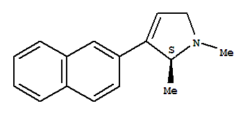 (2s)-(9ci)-2,5-二氢-1,2-二甲基-3-(2-萘)-1H-吡咯结构式_823178-95-6结构式