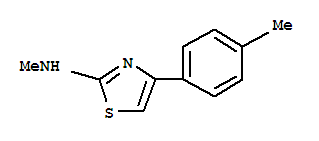 2-Thiazolamine,n-methyl-4-(4-methylphenyl)-(9ci) Structure,823236-59-5Structure