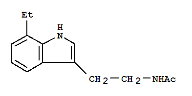 (9CI)-N-[2-(7-乙基-1H-吲哚-3-基)乙基]-乙酰胺结构式_823821-81-4结构式