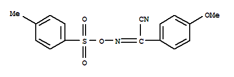 (Z,e)-2-(4-methoxyphenyl)([((4-methylphenyl)sulphonyl)oxy]imino)acetonitrile Structure,82424-53-1Structure