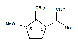 (1r,3r)-rel-(9ci)-1-甲氧基-2-亚甲基-3-(1-甲基乙烯)-环戊烷结构式_824391-12-0结构式