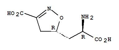 (R)-5-((r)-2-氨基-2-羧基乙基)-4,5-二氢异噁唑-3-羧酸结构式_824394-11-8结构式