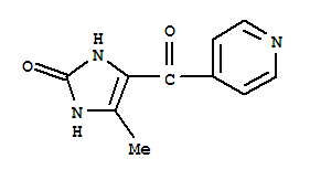 2H-imidazol-2-one, 1,3-dihydro-4-methyl-5-(4-pyridinylcarbonyl)- Structure,82709-64-6Structure