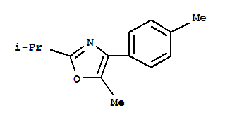 Oxazole, 5-methyl-2-(1-methylethyl)-4-(4-methylphenyl)-(9ci) Structure,827302-96-5Structure