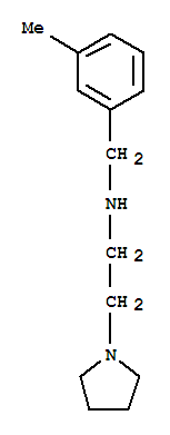 (9ci)-n-[(3-甲基苯基)甲基]-1-吡咯烷乙胺结构式_827326-53-4结构式