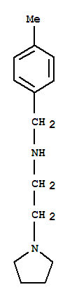 (9ci)-n-[(4-甲基苯基)甲基]-1-吡咯烷乙胺结构式_827327-09-3结构式