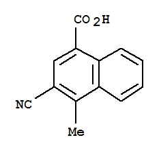 (9ci)-3-氰基-4-甲基-1-萘羧酸结构式_827344-68-3结构式