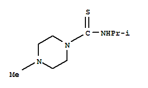 (9ci)-4-甲基-n-(1-甲基乙基)-1-哌嗪硫代甲酰胺结构式_827590-72-7结构式